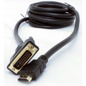 ШНУР DVI TO HDMI 1.5 МЕТРА В РЕЗИНОВОЙ ОБМОТКЕ