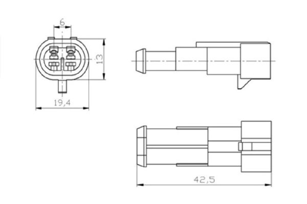 Соединитель автом.: DJ7021-1.5-11  (18AWG 200mm)  (только комплектом) — изображение 2