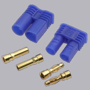 Разъём для RC моделей 30/50A RUICHI EC2 M+F/SET, защита от переполюсовки
