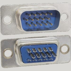 Разъём VGA папа D-SUB RUICHI DHS-15M, 15 контактов