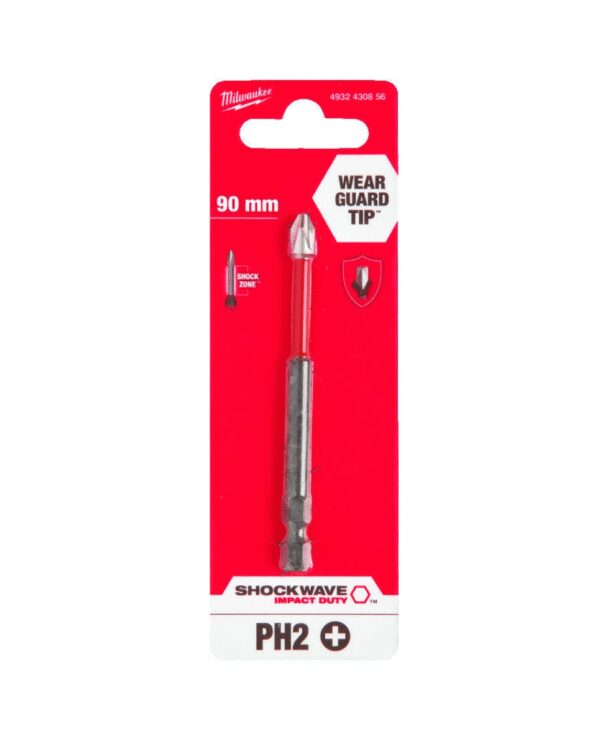 4932430856 Насадка Shockwave IMPACT DUTY PH2 X 90 мм Milwaukee — изображение 2