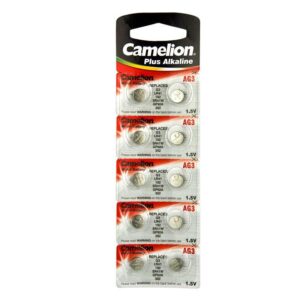 Батарейка, CAMELION, AG3-BP10(0%Hg), Alkaline, AG3, 1.5V, 0% Ртути, 1 шт.