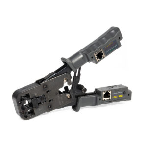 Пресс-клещи для RJ45 RJ12 RJ11, RJ9  разъемов с тестером JT-03 (КВТ) (кримпер)