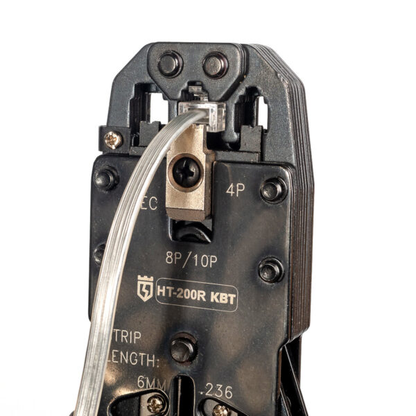 HT-200R Пресс-клещи для RJ50, RJ45, RJ12, RJ9 разъемов серия ПРОФИ (КВТ) — изображение 2