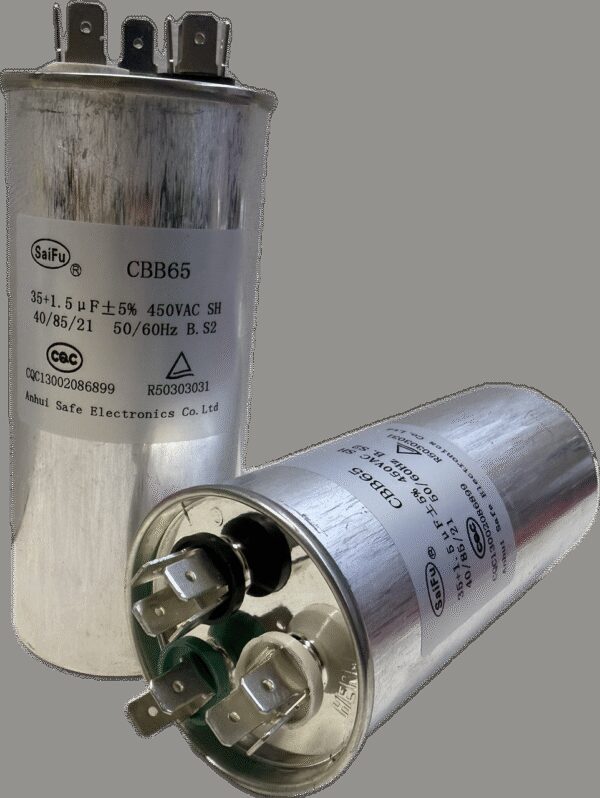 КОНДЕНСАТОР CBB65 35UF+1.5UF 450V(SAIFU)