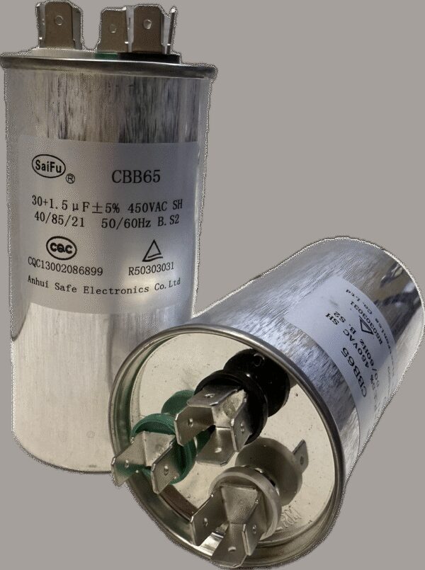 КОНДЕНСАТОР CBB65 30UF+1.5UF 450V(SAIFU)