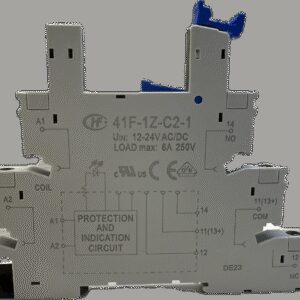41F-1Z-C2-1 Колодка под реле на 1 группу контактов плоская DIN
