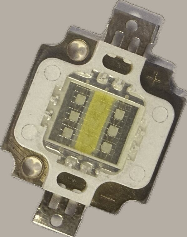 Led  10W FISH LIGHT 3X3 9-10V 900MAH 100000K светодиод