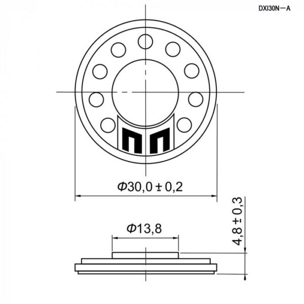 Динамик: DXI30N-A 0.5W 8ohm — изображение 2