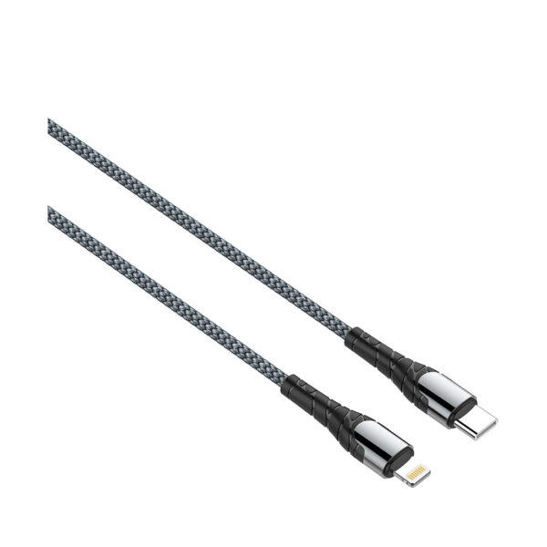Интерфейсный кабель, LDNIO, Type-C to Lightning LC111, 30W, Fast Charging, FDY, 1м, Серый — изображение 2