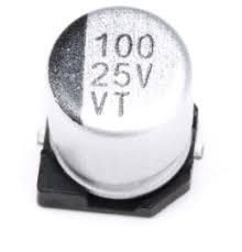 Конденсатор 100MF 25V SMD 100E2A D6.25XL7.86mm 20%