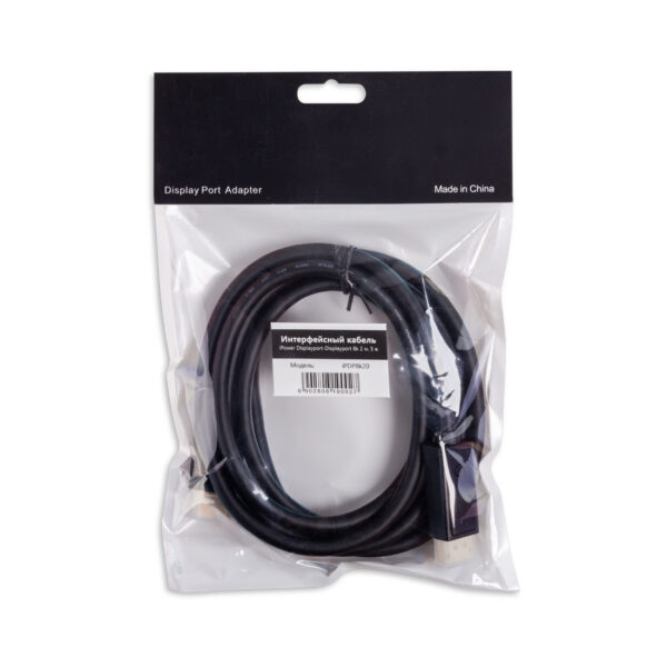 ИНТЕРФЕЙСНЫЙ КАБЕЛЬ IPOWER DISPLAYPORT-DISPLAYPORT 8K 2 М. 5 В. — изображение 2