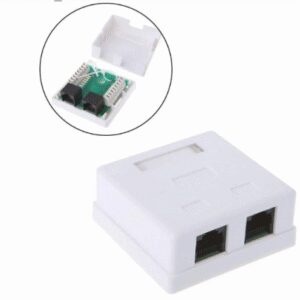 Розетка настенная телекоммуникационная 2 модуля ОК-2-RJ45 ( с модулем)